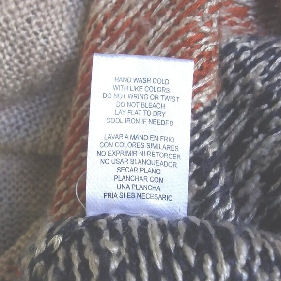 Jolt Cardigan Sweater Boho Fringe Lace Detail Open Front Womens Medium - Picture 9 of 10